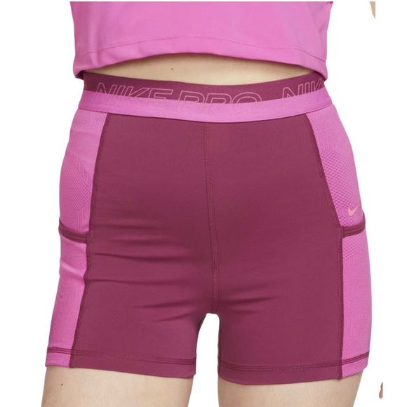 Nike Pro Dri-Fit Shorts - Size XXL - Rosewood / Active Fuchsia - Picture 3 of 8
